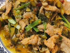 水淹菜炒肉-蜗牛小馆醉乡民谣云南菜(惠新西里店)