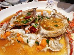 葱油蒸膏蟹-大家发海鲜城夜排档(华山中路店)