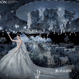 成都婚礼|蓝色系婚礼 把新娘衬托得如钻石办般闪耀