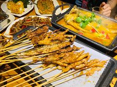 -路边摊小炉子烧烤