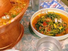 酸笋炒空心菜-浩海火燒雲傣家菜(静安芮欧店)