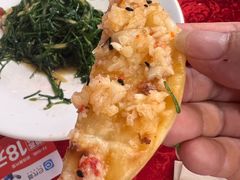 蒜香烤饼-红柳枝滩羊烧烤·非遗