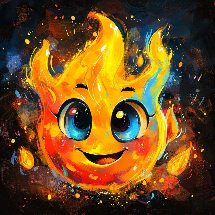 各种各样的小火人