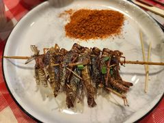 炸蚂蚱-龚海宝· 烧烤· 羊肉原切挂糊更好吃(庄市店)