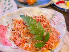 樱虾胡麻拌地鸡-鸟山鸣·日料食堂(王府井店)