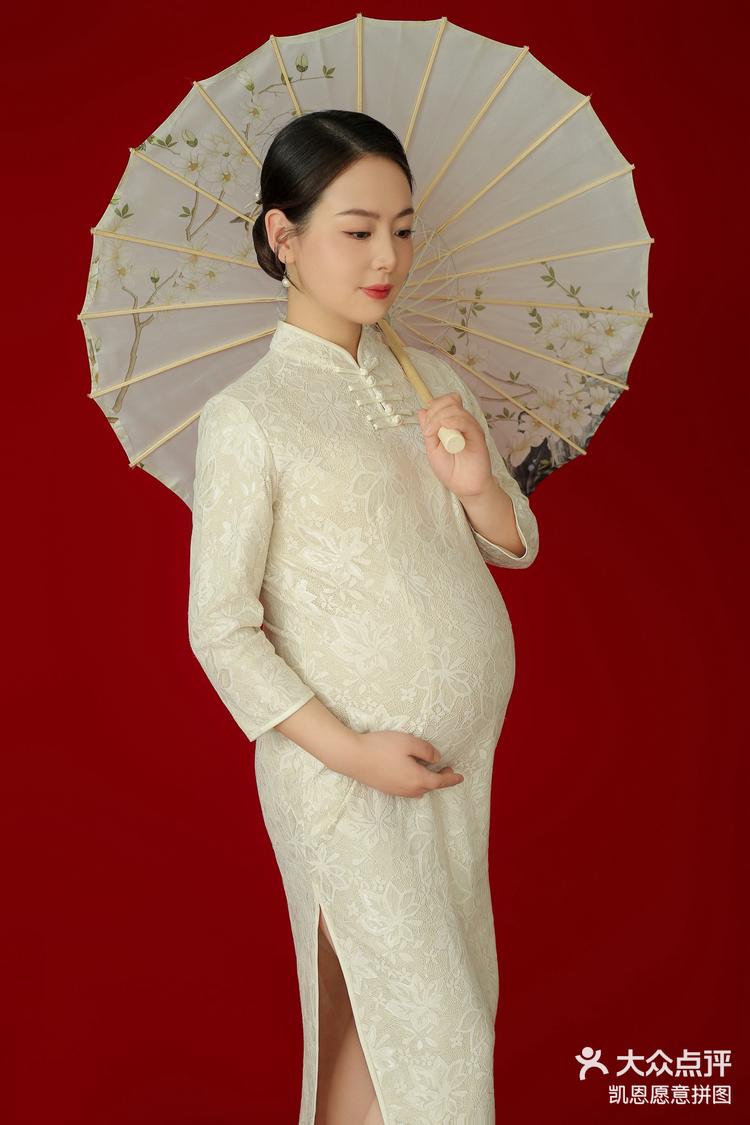 绝美孕妈好身材中式孕妇照朋友圈被跨一波东方韵味高级典雅