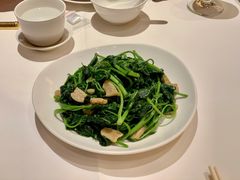 猪油渣拍蒜炒番薯叶-利苑酒家(合景国际金融广场店)
