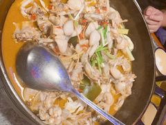 炭烧牛蛙泡锅香辣味-蘭奢雅集·江浙菜(青山江滩店)