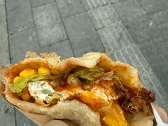 -小红车炸蛋葱油饼