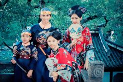 -后宫·古装汉服京剧儿童亲子全家福摄影