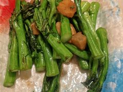锅气油渣菜心远炒鸡杂-常来小聚·广州非遗传承餐厅(高德置地店)
