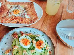 鸡蛋蘑菇熏肉荞麦可丽饼-RAC BAR(安福路店)