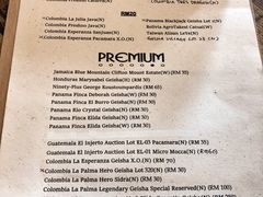 菜单-The Hub Coffee Roaster @ OUG