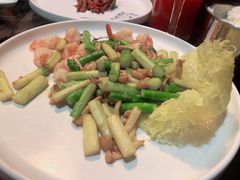 芦笋炒虾球-世外桃源农庄·德清土菜(兴康南路店)