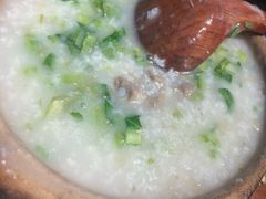 咸骨窝蛋菜心粥-南拳十三姨·潮汕砂锅粥(世纪金源店)