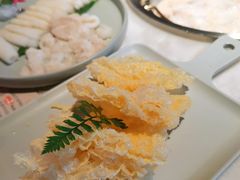 手工现炸豆皮-煲宫猪肚鸡(晶品店)