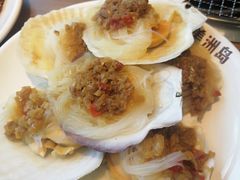 蒜蓉粉丝蒸扇贝-美洲岛烤肉自助餐厅