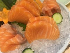 三文鱼刺身-柏鮨寿司.刺身.定食(米山町地中海店)