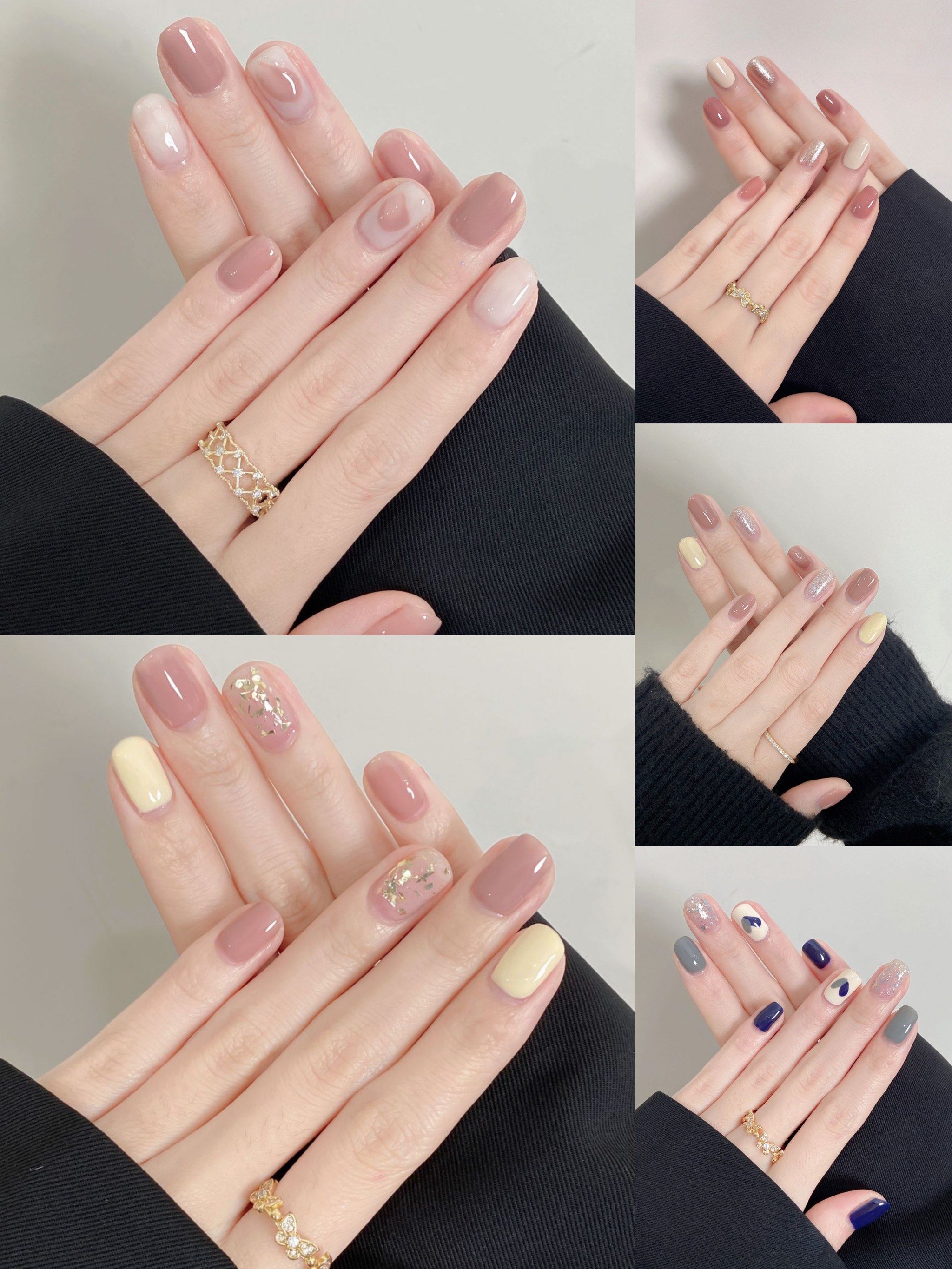 夏日甜美少女必备神器,简约气质百搭美甲款式合集