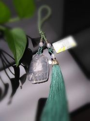 天然玉白晶挂件-珍石轩天然水晶世家(南山京基百纳广场店)