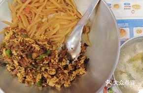 Grandmother's Vegetable Stir-fry with Egg and Pork over Rice