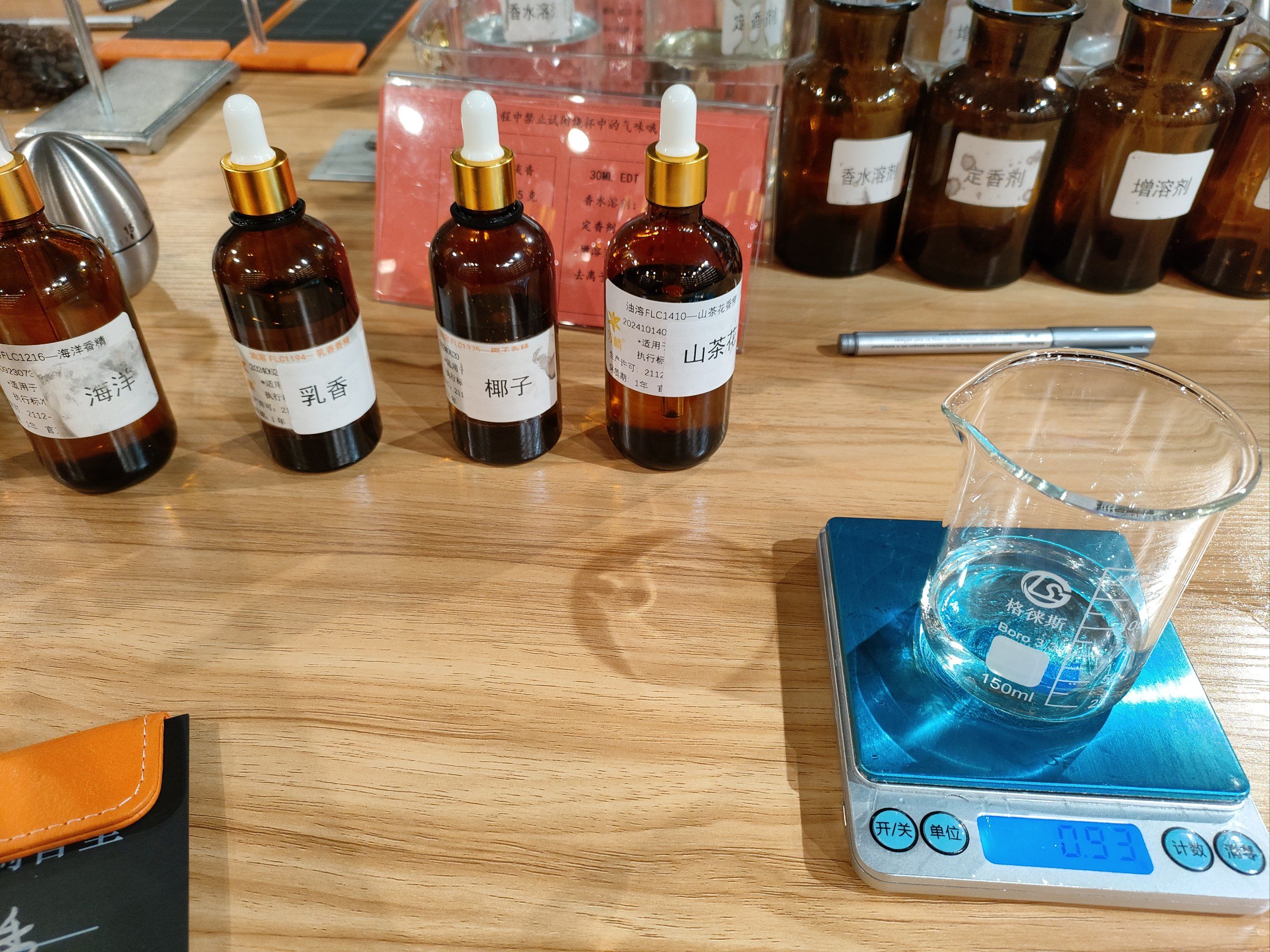 Custom formulation of shower gel fragrances