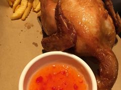 新奥尔良特色烤原只春鸡配风味酱-绿茵阁(体育西分店)