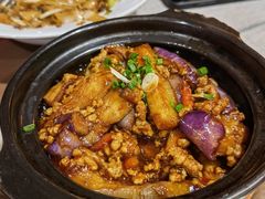 鱼香茄子煲-旺角茶餐厅