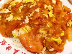 番茄鸡蛋盖浇饭-老头盖浇饭(南京新街口明瓦廊宏光酒店店)