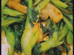 生炒广东菜心-金穗园·砂锅粥.醉鸡煲火锅(长寿路店)