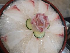 海鲩魚生片-鹤睦鱼生·啫啫煲·海鲜(保利百合店)