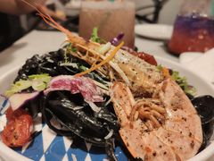 大虾海鲜墨鱼汁扁面-打趸BTC·Breaktime cafe(北京路店)