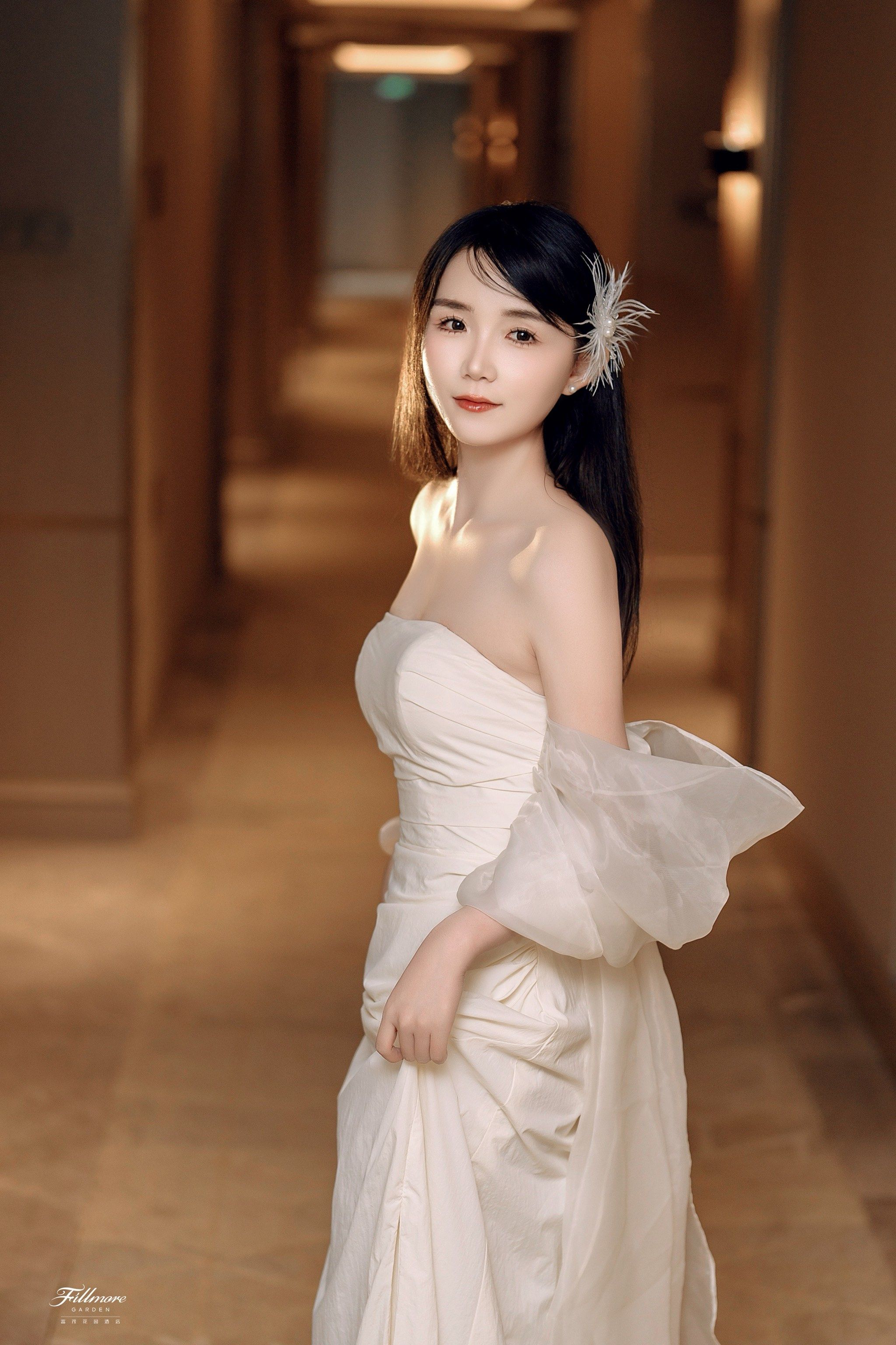 新娘的白色仙气