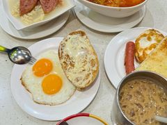 薯仔番茄肉碎汤茶餐-香港新发烧腊茶餐厅(水围店)