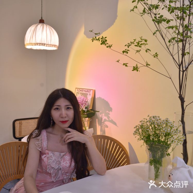 明发新店|绝美日落灯韩式小清新餐厅