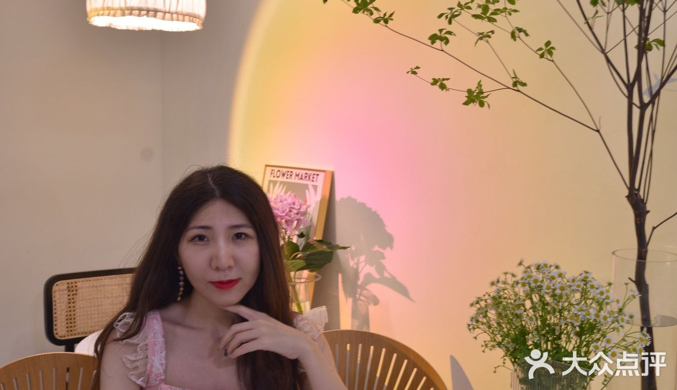 明发新店|绝美日落灯韩式小清新餐厅