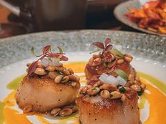 香煎带子配手指土豆泥-Bistro Les Lilas丁香花小酒馆