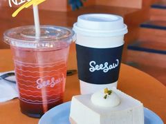 栀子花梨香拿铁-Seesaw Coffee(朝阳大悦城店)