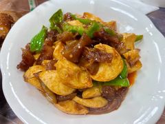 蛋白烧牛筋-西大酒店