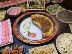 番茄鸳鸯锅-在蜀里·一米肥牛老火锅(黄埔店)