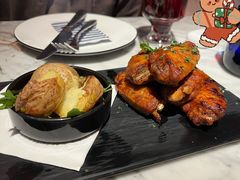 香烤鸡翅配烤薯仔-玛尚诺意式餐厅(官舍店)