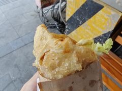 -小红车炸蛋葱油饼