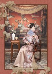 -后宫·古装汉服京剧儿童亲子全家福摄影