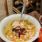 南京川菜❗️双拼水煮牛肉拌面🍜太好吃咯