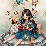 让画笔，呈现那个纯真的你[亲亲]