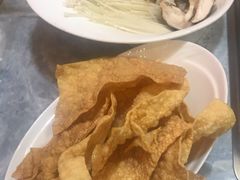 炸豆皮-台北吴记老锅底麻辣火锅(蓝村路店)