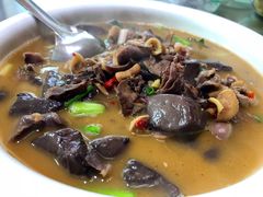鸡血炒鸡杂-荷塘土鸡(河东店)