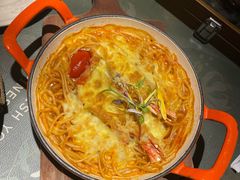 芝士焗波士顿龙虾配意面-第101座花园餐厅(湖滨88店)