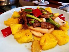 菠萝炒牛肉-阿多私房菜(顺德店)