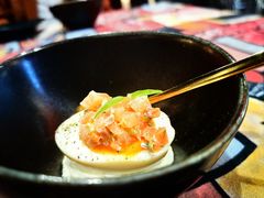 溏心蛋配蒜香羊奶奶酪-1218 GRILL 主厨